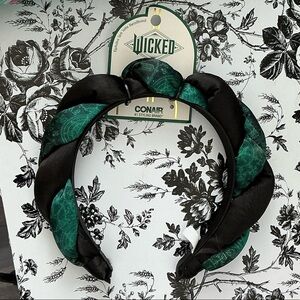 Elphaba Satin Twisted Spa Headband